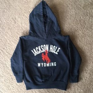 Rabbit Skins Jackson Hole Dark Blue Hooded Sweatshirt